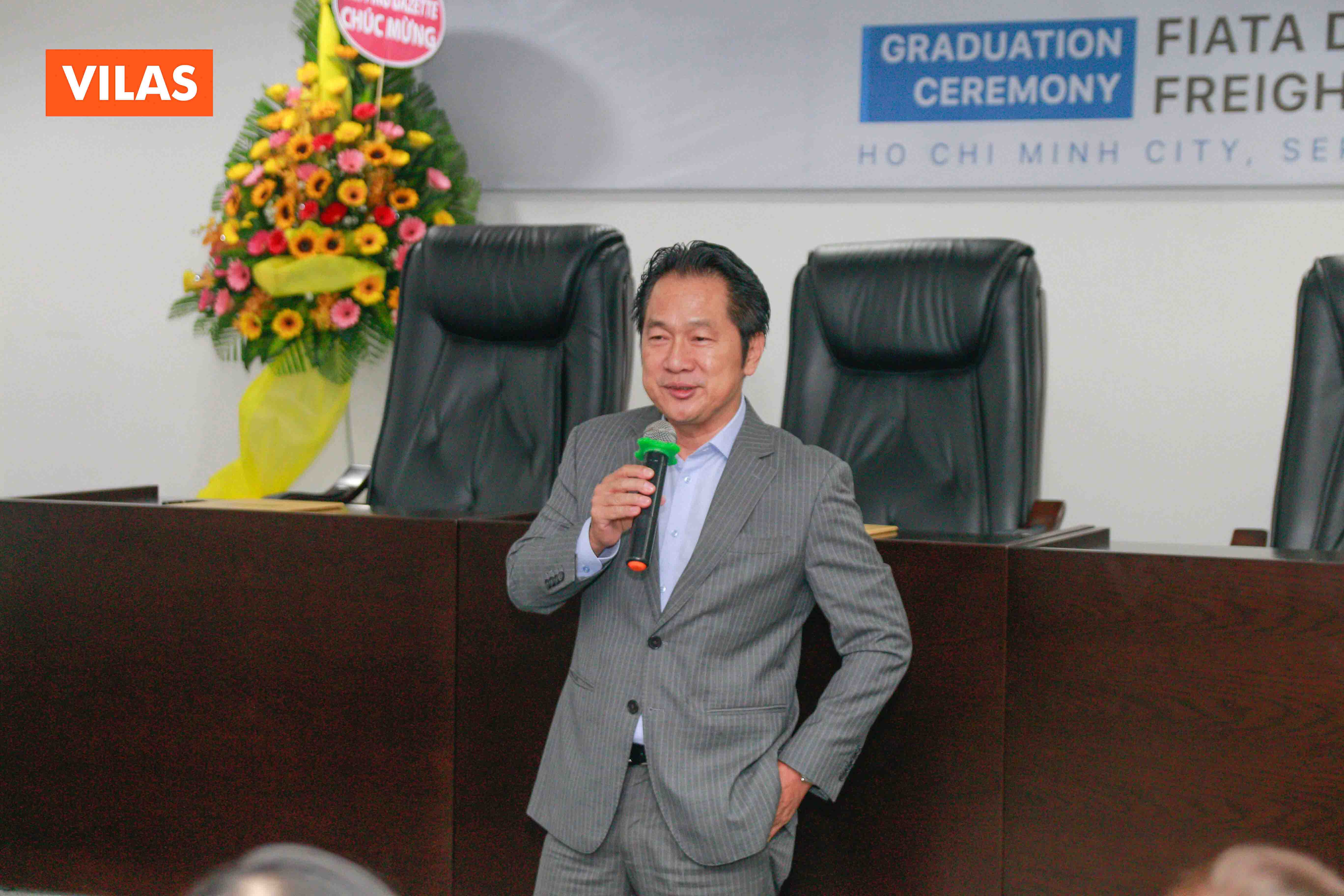 Ông Lê Duy Hiệp khẳng định Hiệp hội và các doanh nghiệp thành viên của VLA sẽ tiếp tục hỗ trợ, tạo điều kiện cho các bạn sinh viên