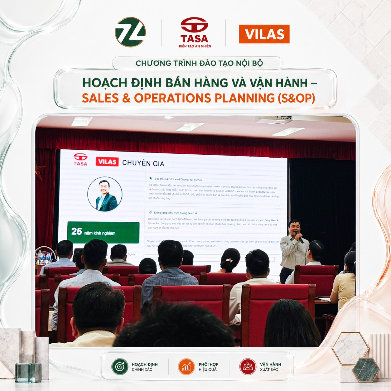 VILAS hoàn thành chương trình đào tạo nội bộ S&OP cho TASA Group tại nhà máy Việt Trì