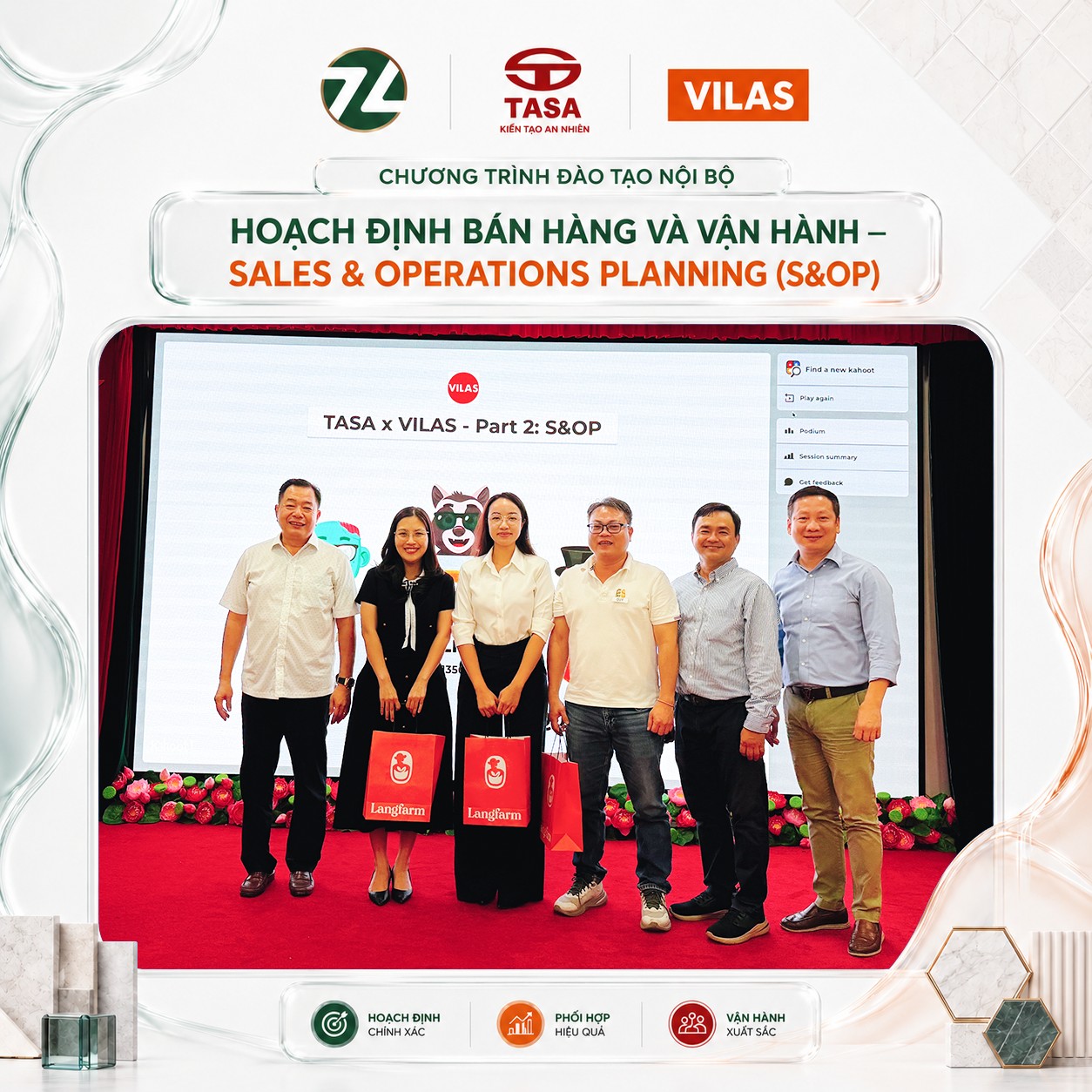 VILAS hoàn thành chương trình đào tạo nội bộ S&OP cho TASA Group tại nhà máy Việt Trì