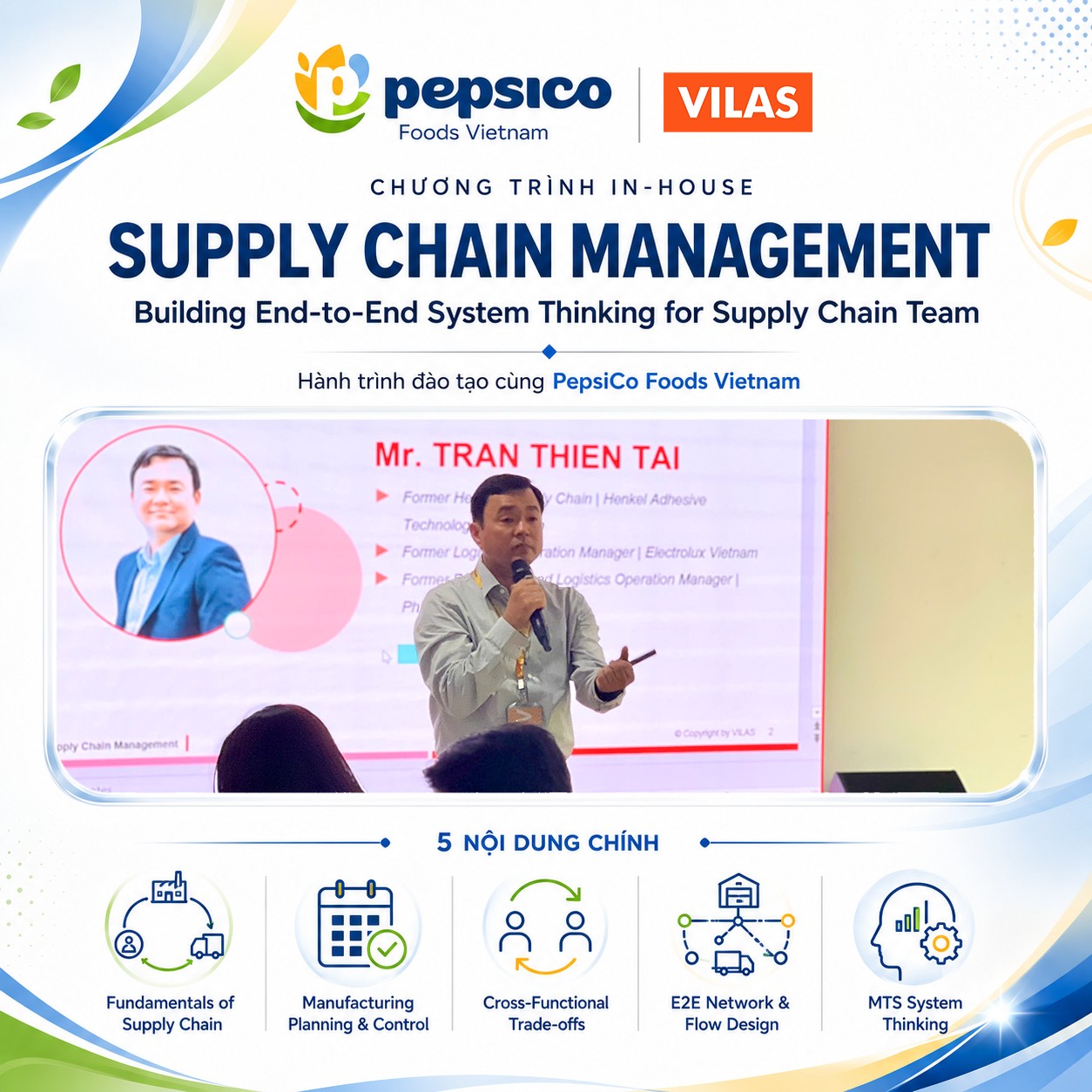 VILAS đồng hành cùng PepsiCo Foods Vietnam trong chương trình đào tạo nội bộ Supply Chain Management