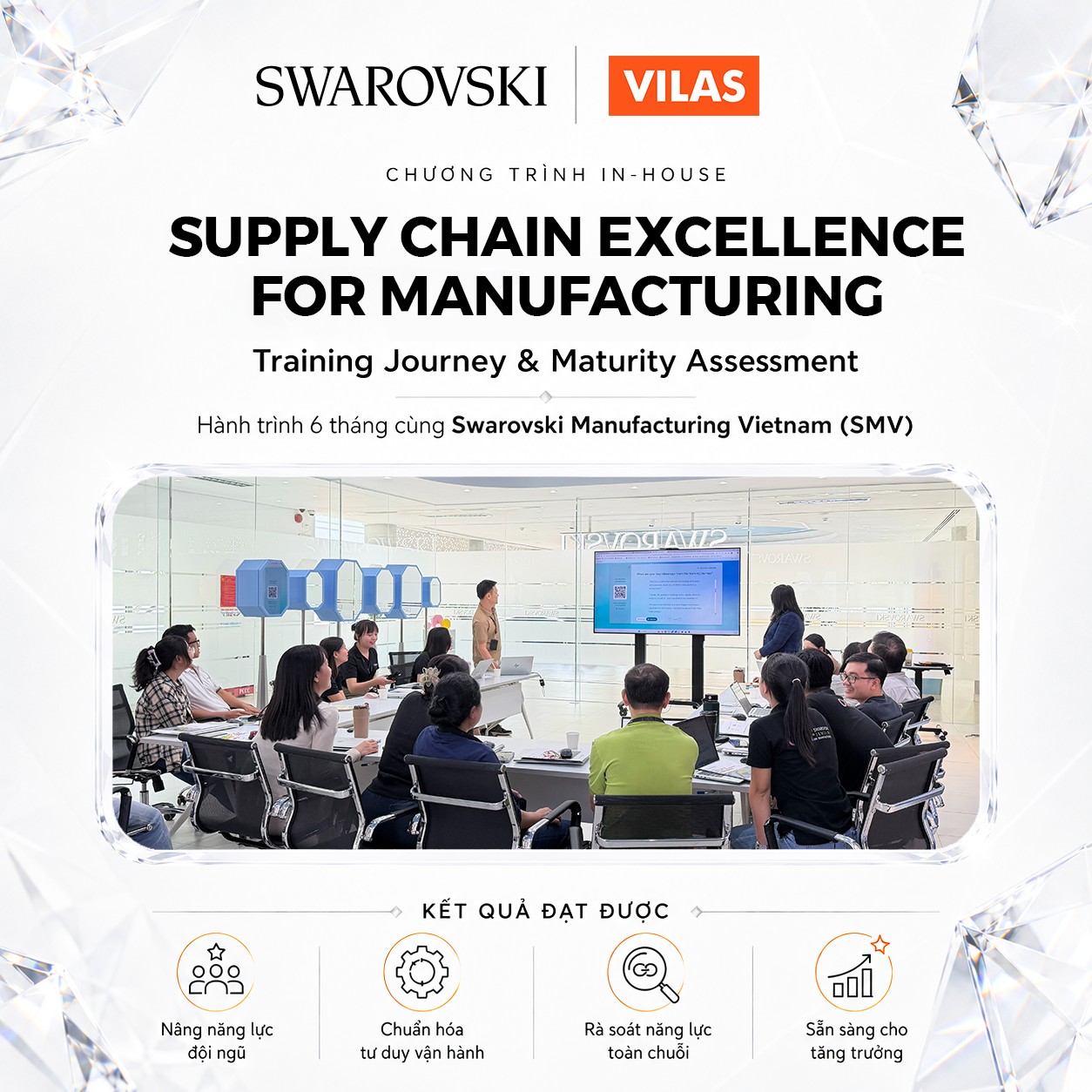 VILAS đồng hành cùng Swarovski Manufacturing Vietnam (SMV) phát triển năng lực chuỗi cung ứng